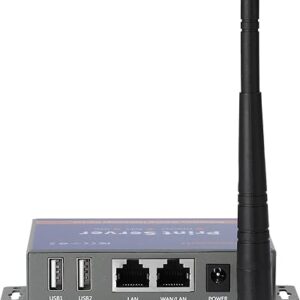 Wireless Print Server for USB Printer (NOT Plug&Play), 2 Port USB Print Server, Convert Wired Printer to Wireless WiFi Ethernet Networking - Windows Mac Linux Compliant - CR202